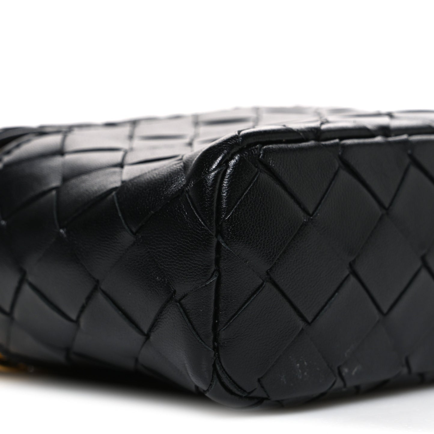 Calfskin Intrecciato Bang Bang Vanity Case Black