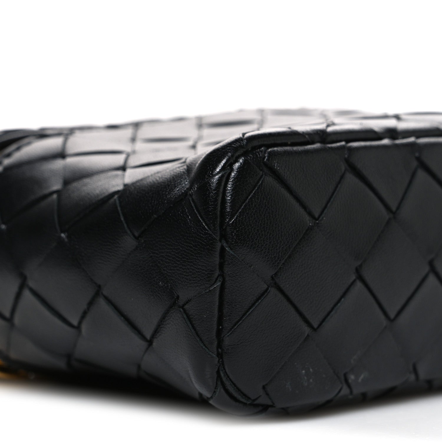 Bottega Veneta Calfskin Intrecciato Bang Bang Vanity Case Black 10 of 13
