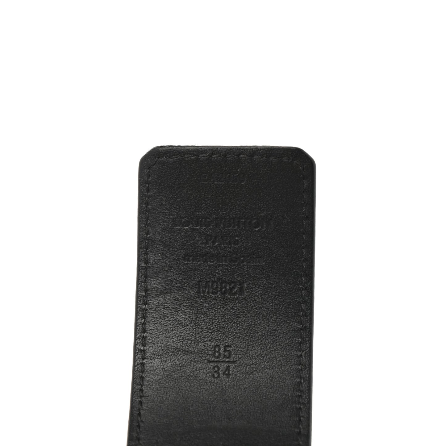 Monogram Macassar LV Initiales Reversible Belt 85 34 Black