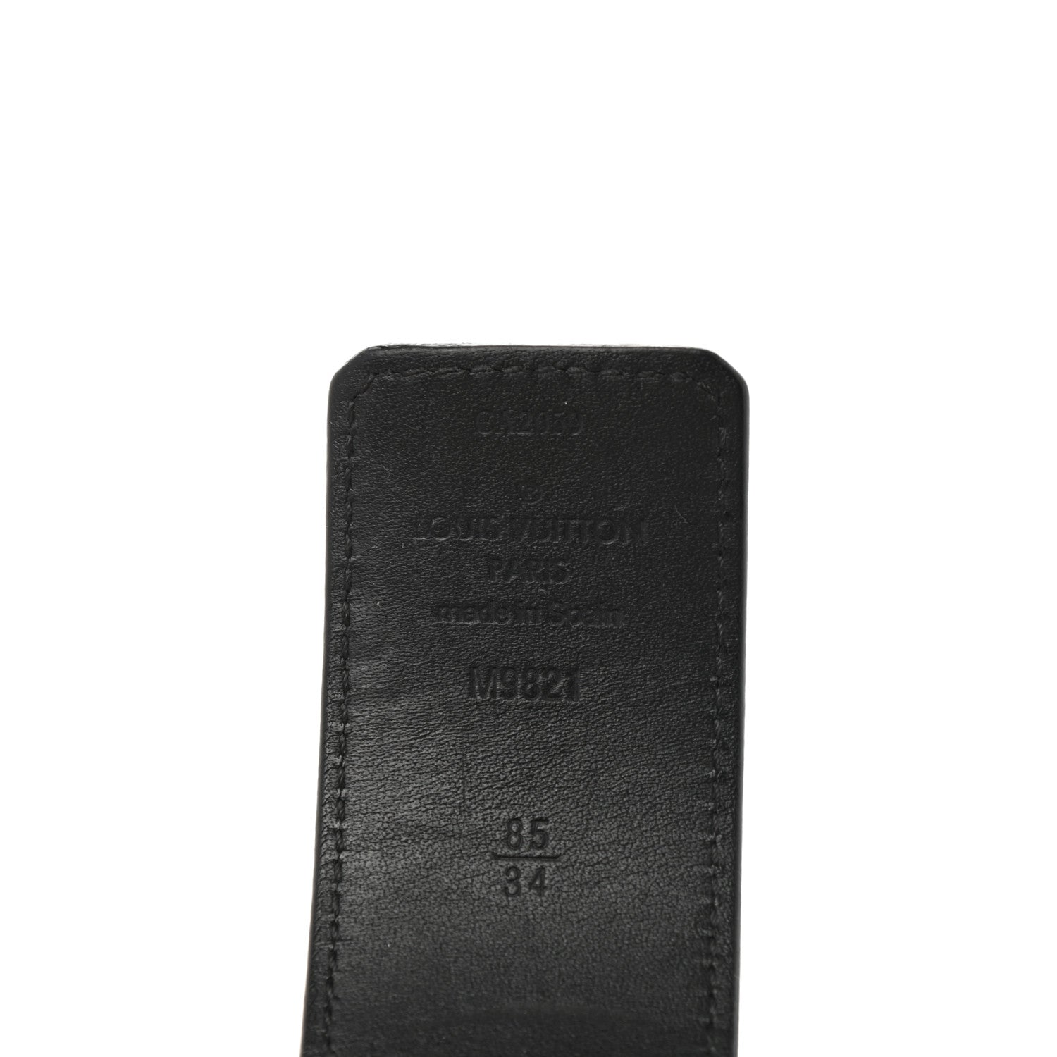 Louis Vuitton Monogram Macassar LV Initiales Reversible Belt 85 34 Black 3 of 7