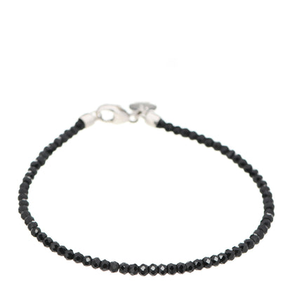 Tiffany Sterling Silver Black Spinel Ziegfeld Bead Bracelet 2 of 4
