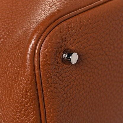 Hermes Taurillon Clemence Picotin Lock 22 MM Gold 7 of 11