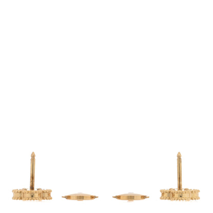 Van Cleef & Arpels 18K Yellow Gold Mother of Pearl Sweet Alhambra Earrings 3 of 5