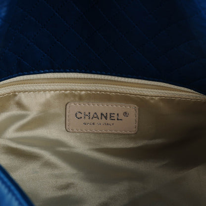 Chanel Lambskin Soft and Chain Large Flap Blue 6 of 8