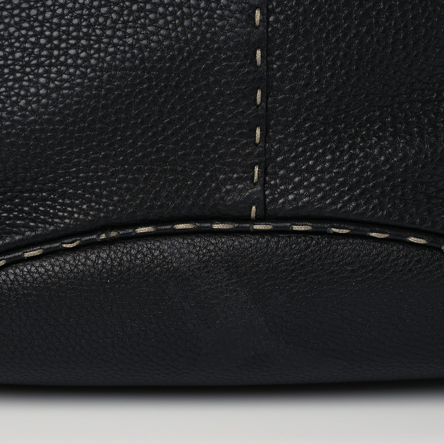 Calfskin Romano Selleria Small Bucket Black