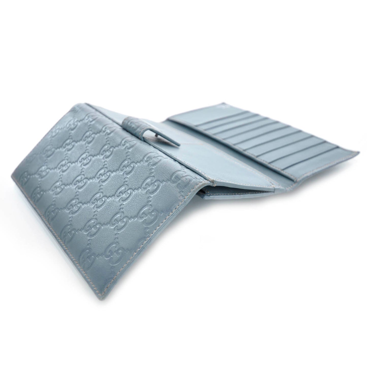 Guccissima Continental Wallet Blue