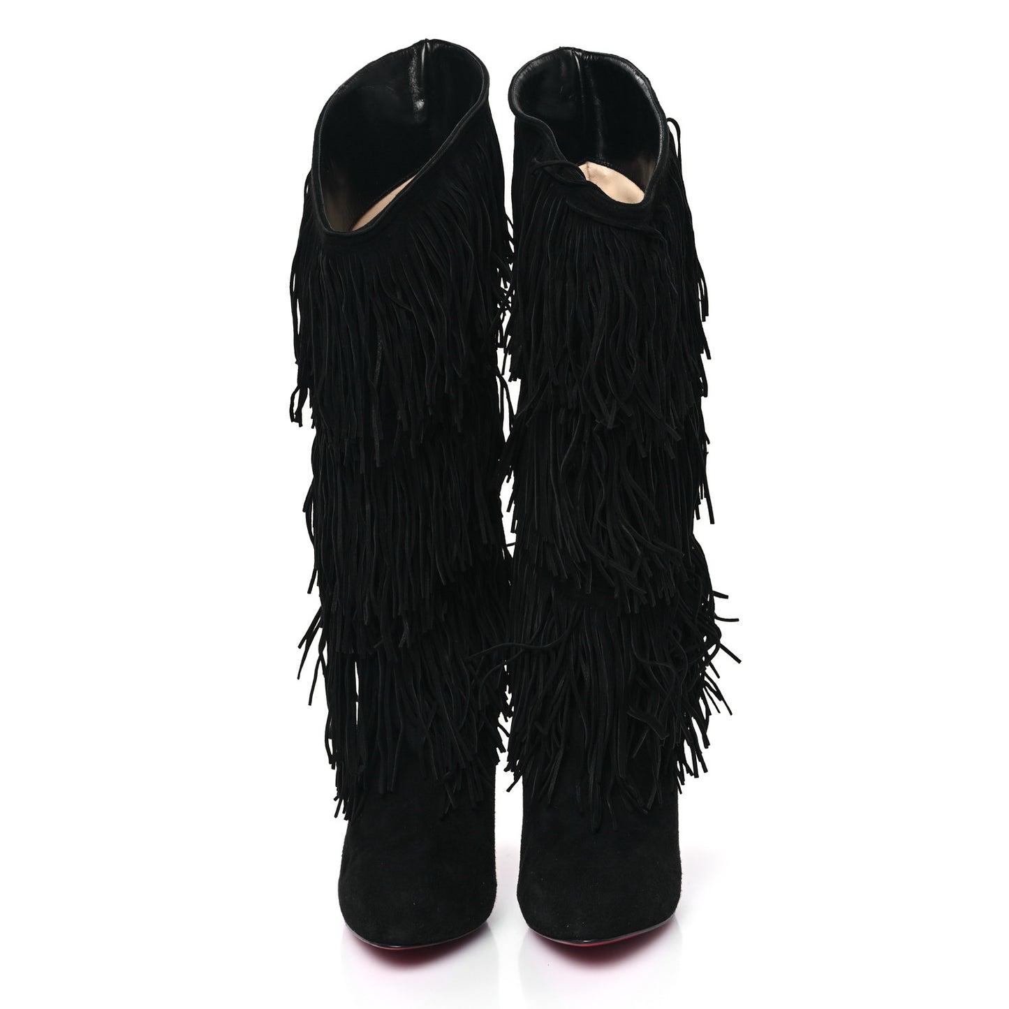 Suede For Ever Tina Fringe 140 Boots 41 Black