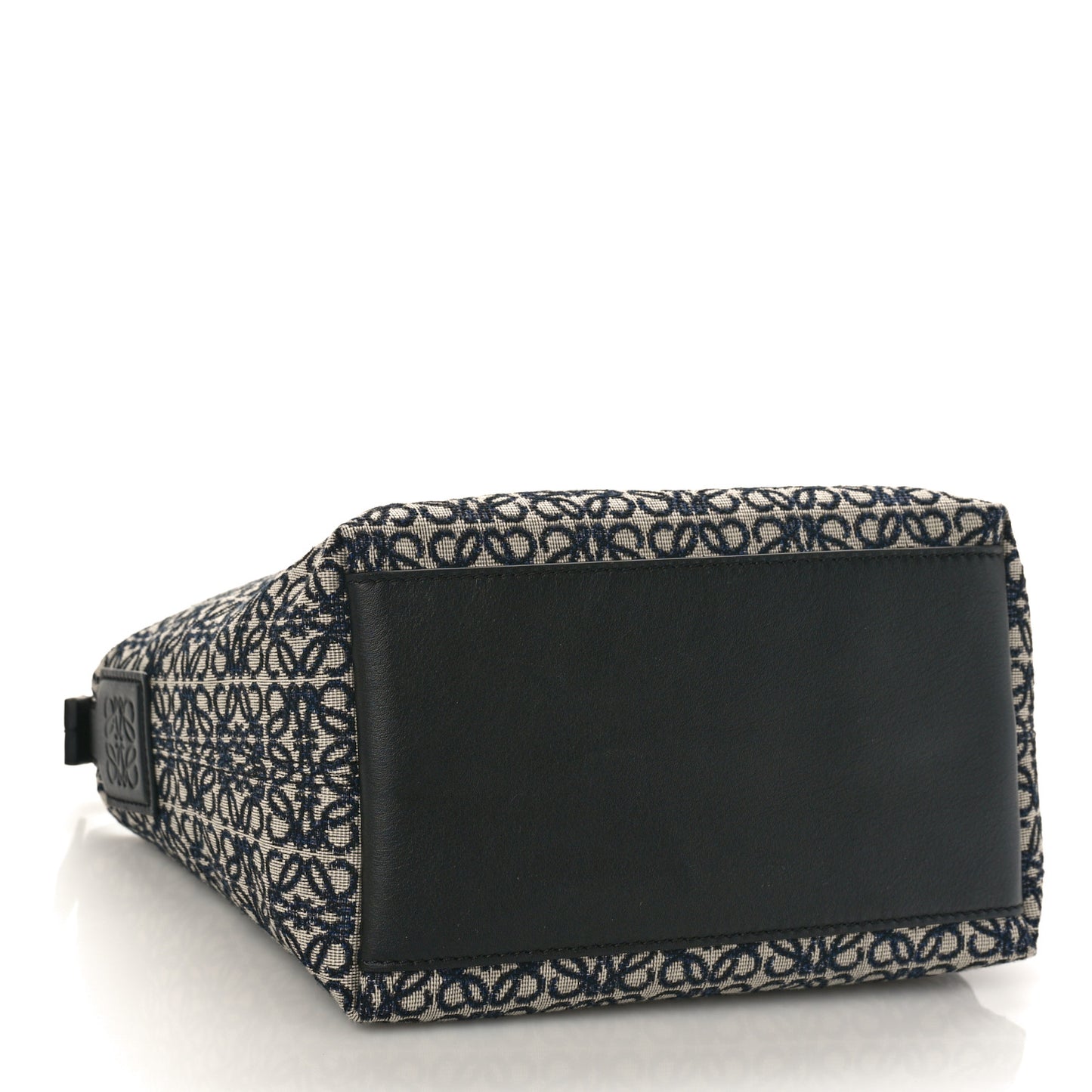Jacquard Anagram Calfskin Small Cubi Bag Navy