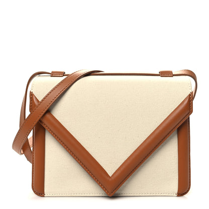 Mansur Gavriel Canvas Smooth Calfskin M Frame Box Bag Beige 1 of 10