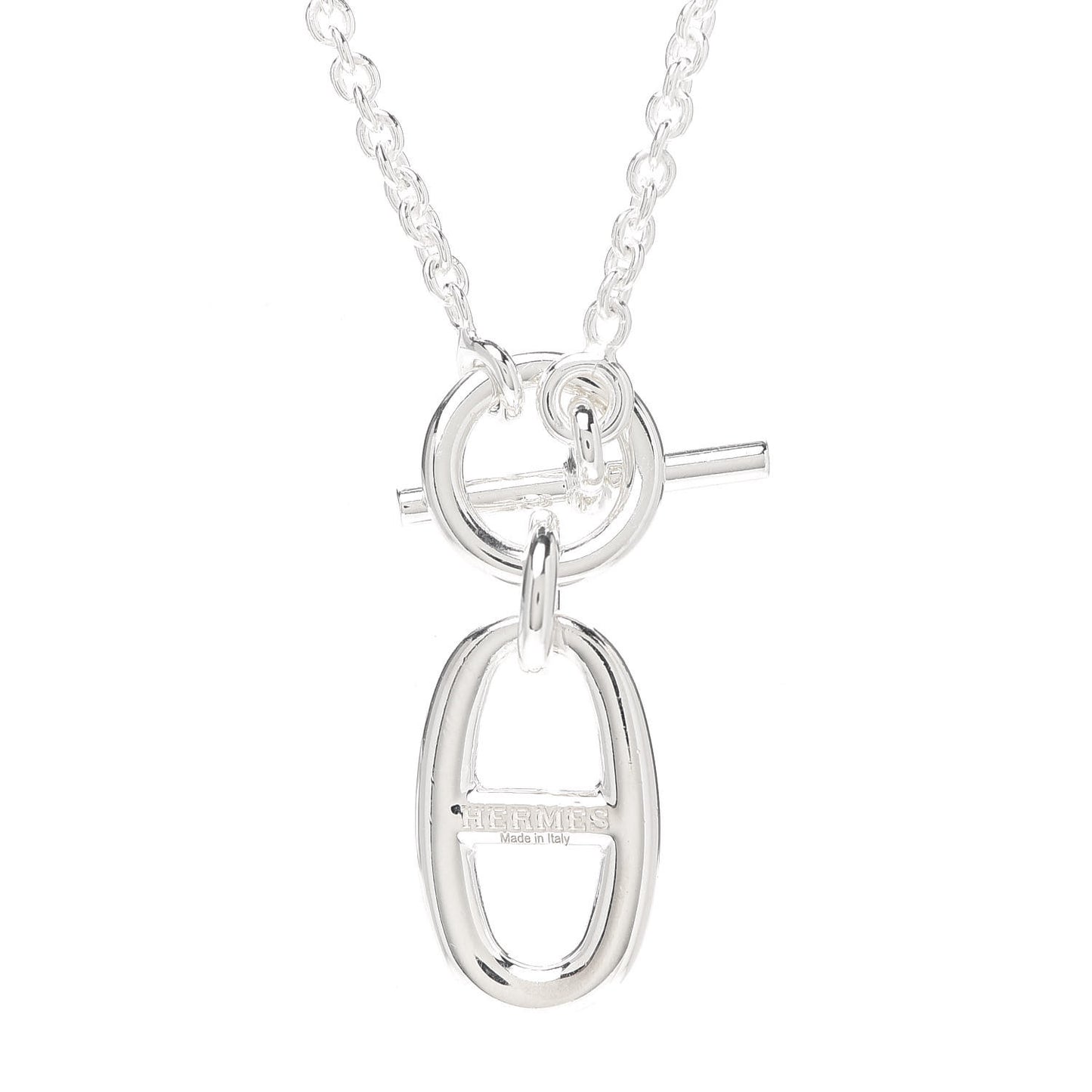Sterling Silver Amulette Chaine d'Ancre Necklace