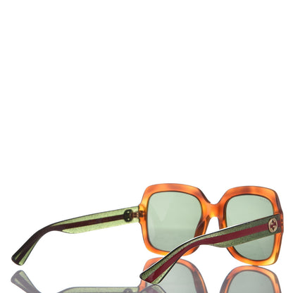 Gucci Oversize Square Web GG 0036S Havana 4 of 8