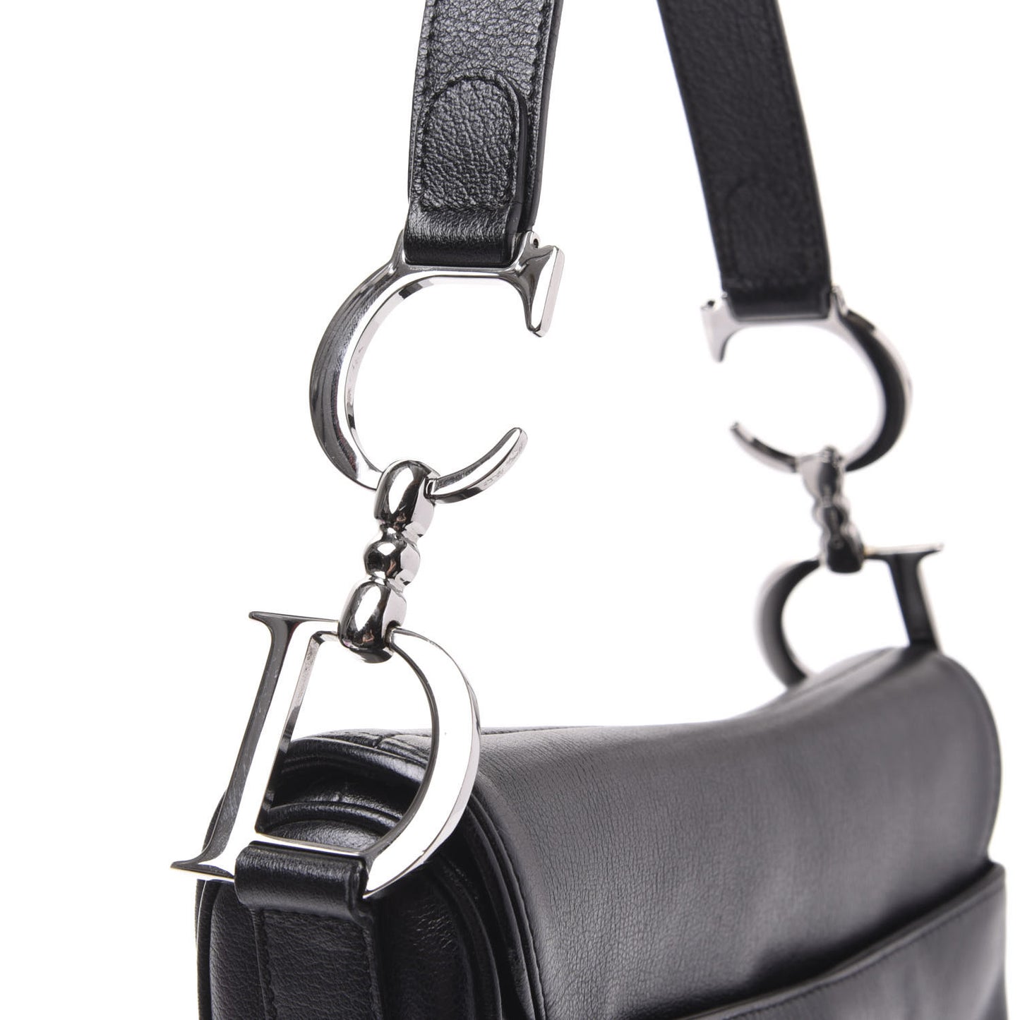 Calfskin Saddle Bag Black