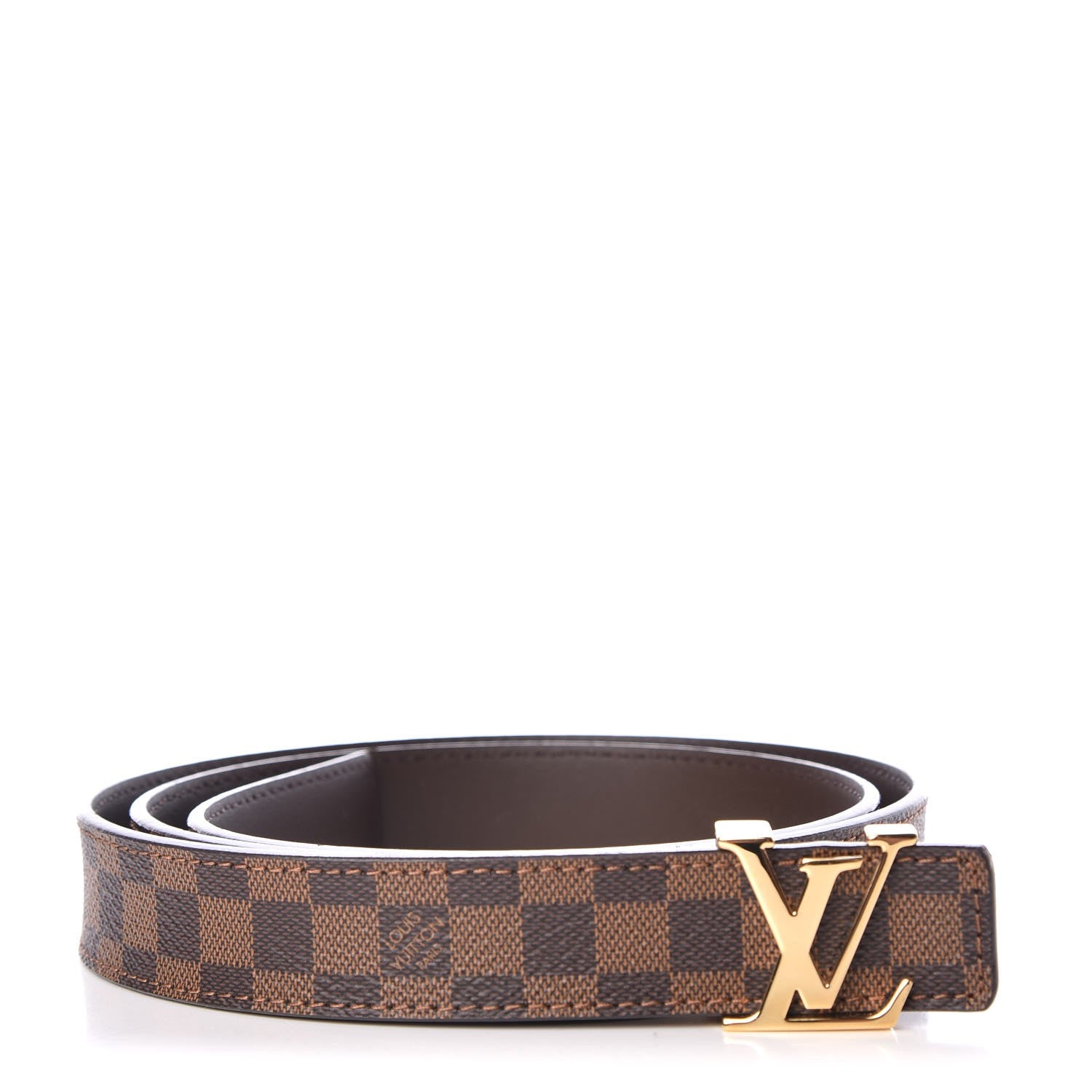 Louis Vuitton Mini Damier Ebene 25mm LV Initiales Belt 90 36 1 of 8