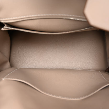 Hermes Taurillon Clemence Swift Tri-Color Birkin 35 Rose Jaipur Argile Etoupe 5 of 12