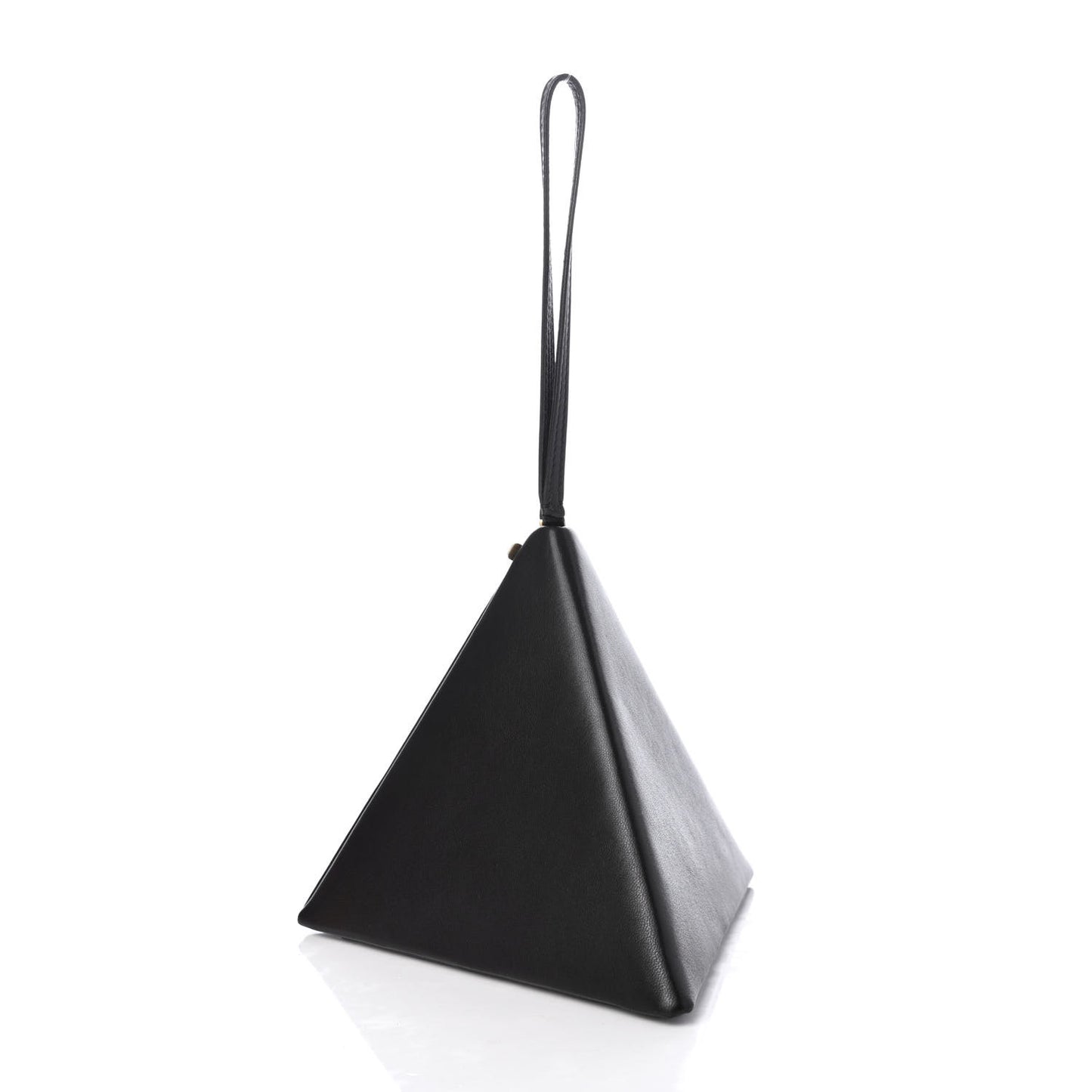 Lambskin Pyramid Clutch Black