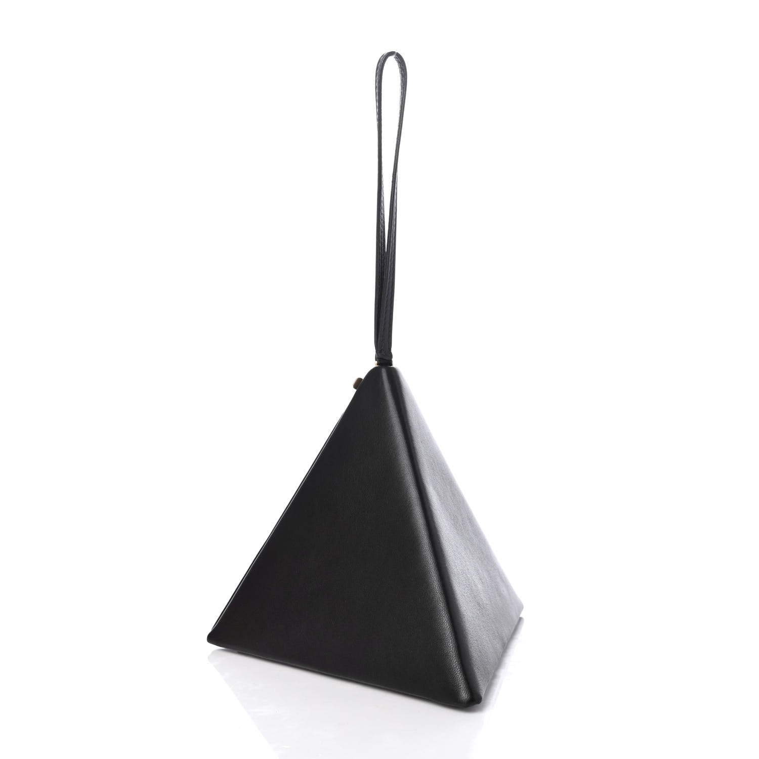 Saint Laurent Lambskin Pyramid Clutch Black 3 of 11
