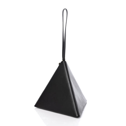 Saint Laurent Lambskin Pyramid Clutch Black 3 of 11