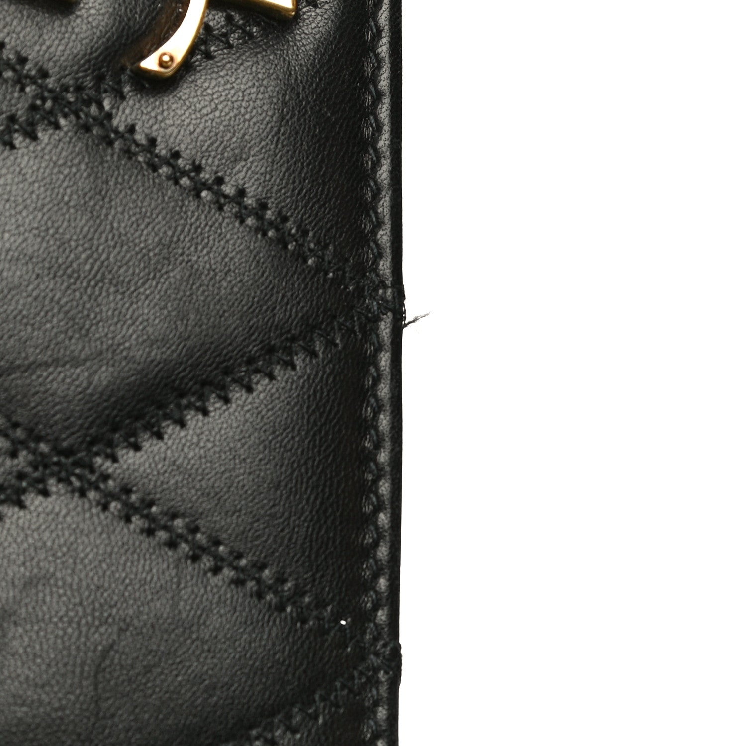 Saint Laurent Lambskin Diamond Quilted Monogram Angie Chain Bag Black 30 of 31