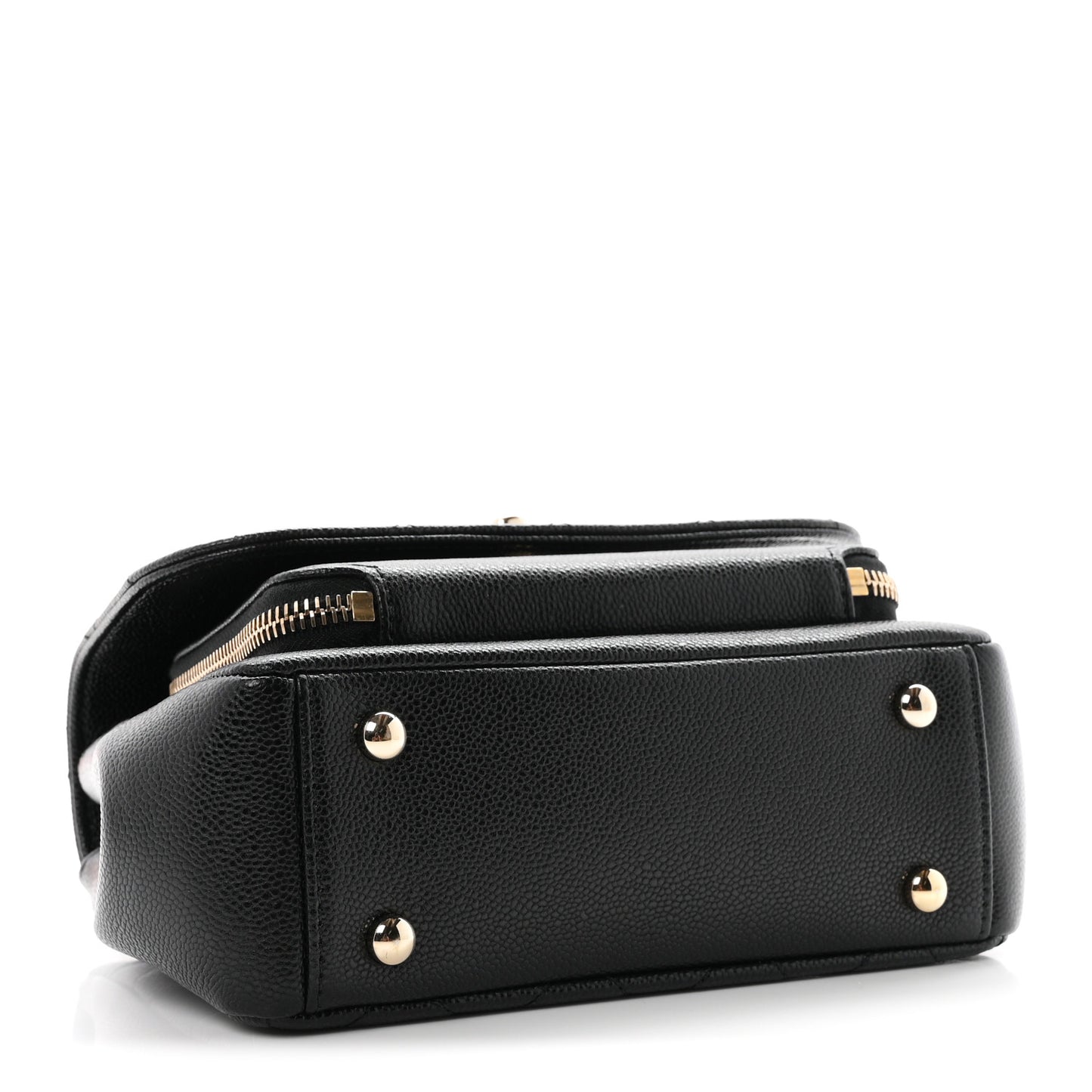 Caviar Quilted Small Business Affinity Flap Black