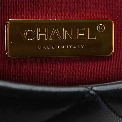 Chanel Lambskin Quilted Large Chanel 19 Flap Black 7 of 9