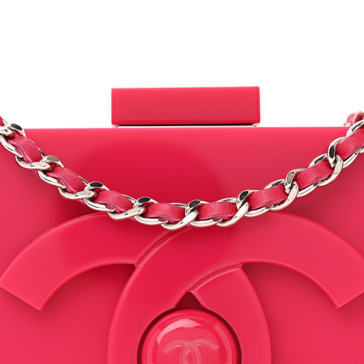 Plexiglass Boy Brick Lego Clutch Pink
