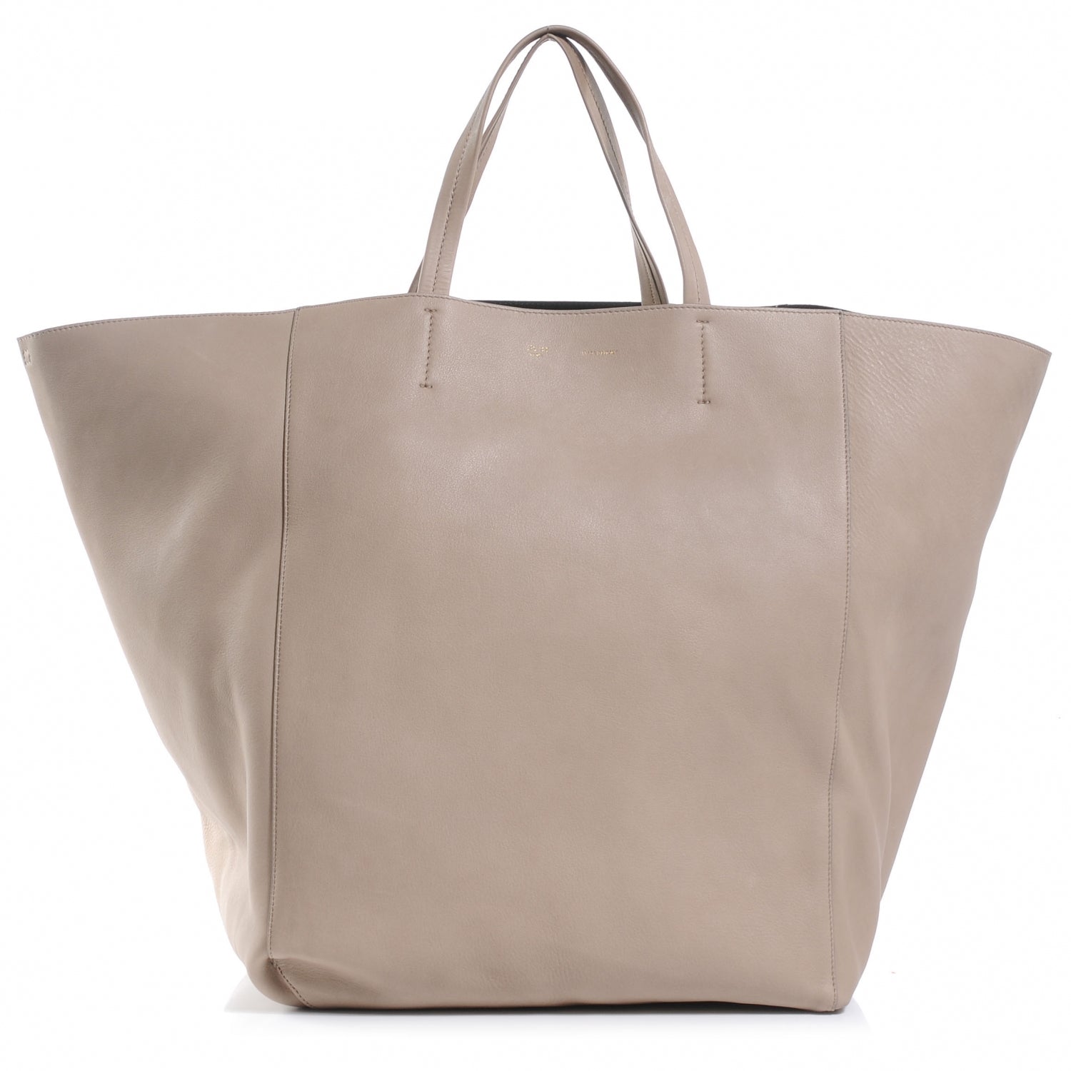 Celine Leather Large Horizontal Cabas Phantom Taupe 1 of 7