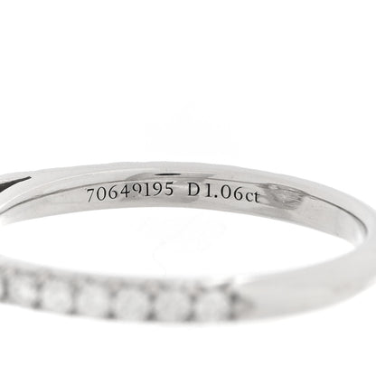 Tiffany Platinum Diamond 1.06ct Soleste Oval Cut Halo Engagement Ring 46 3.75 6 of 7