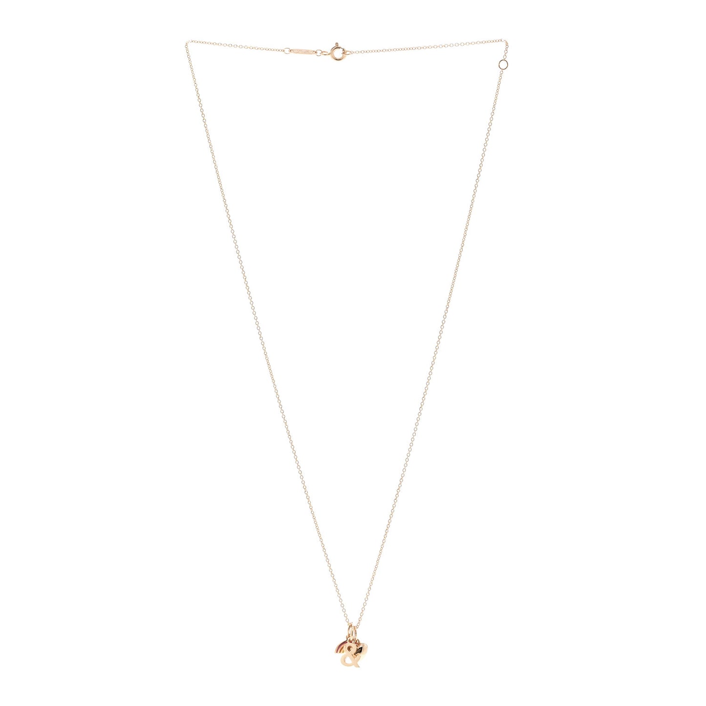 18K Rose Gold Enamel Love Rainbow Charm Pendant Necklace Multicolor