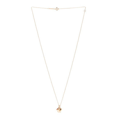 Tiffany 18K Rose Gold Enamel Love Rainbow Charm Pendant Necklace Multicolor 3 of 5