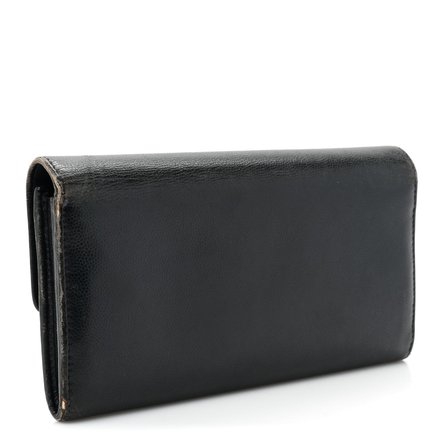 Caviar Sevruga Long Flap Wallet Navy