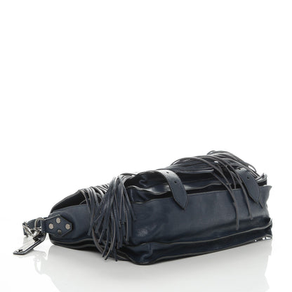 Proenza Schouler Lambskin Fringe Medium PS1 Satchel Midnight 4 of 6