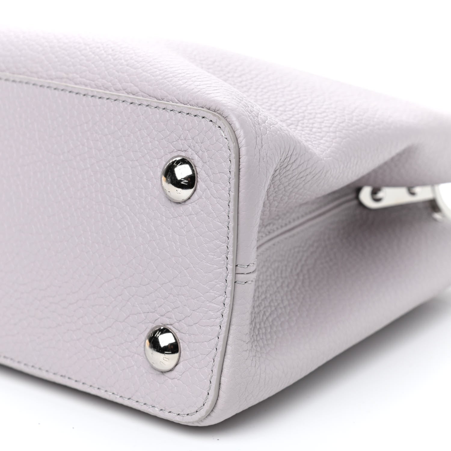 Louis Vuitton Taurillon Capucines PM Brume Olympe Blue White 8 of 8