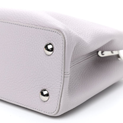 Louis Vuitton Taurillon Capucines PM Brume Olympe Blue White 8 of 8