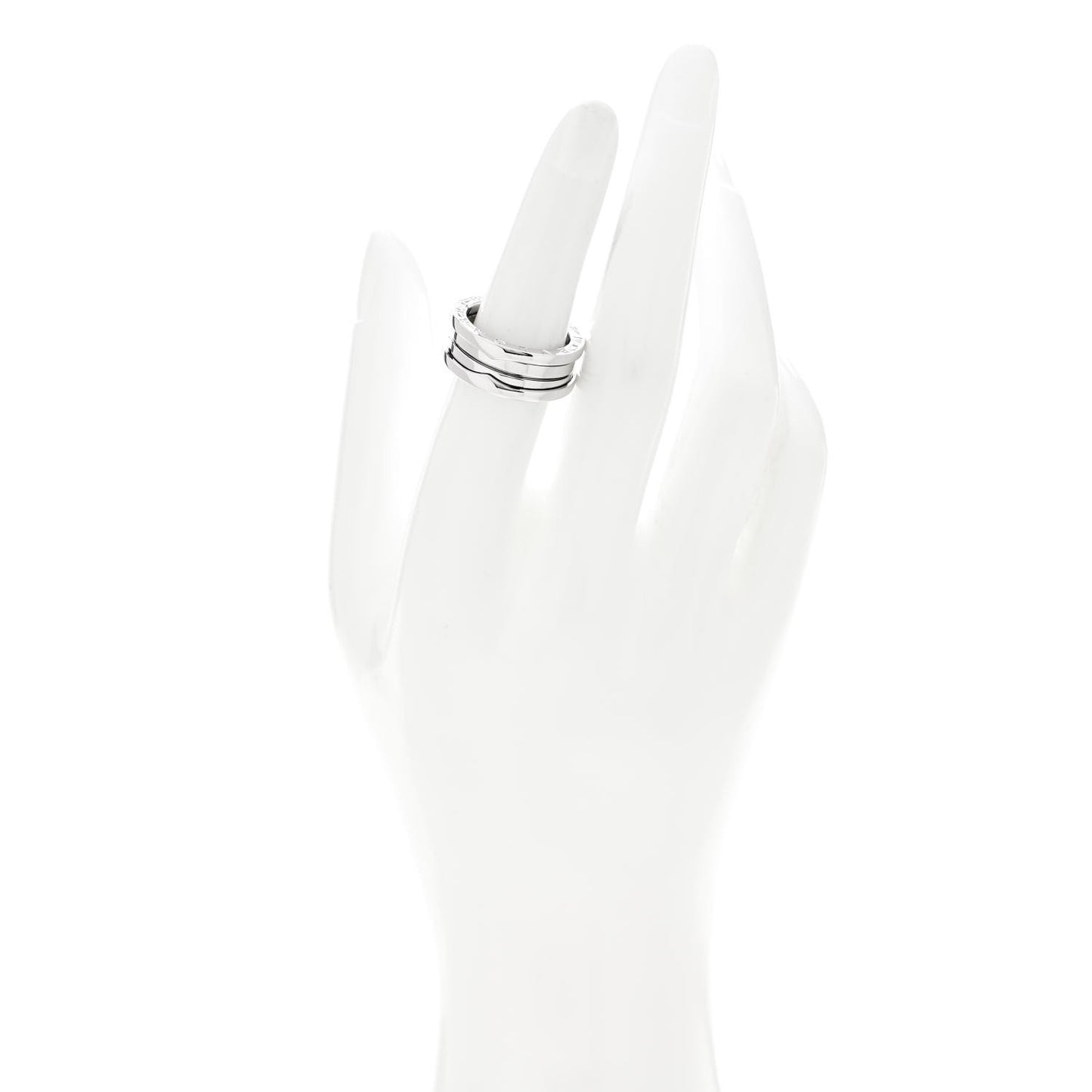 18K White Gold B.Zero1 Two-Band Ring 53 6.25