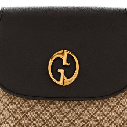 Gucci Diamante 1973 Medium Shoulder Bag Beige Ebony Cocoa 8 of 10