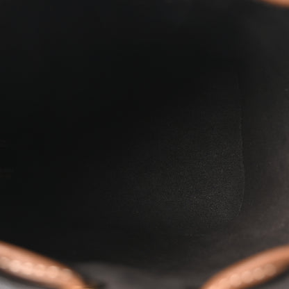 Fendi Straw F is Fendi Logo Crochet Mini Mon Tresor Bucket Bag Naturale Black 5 of 10