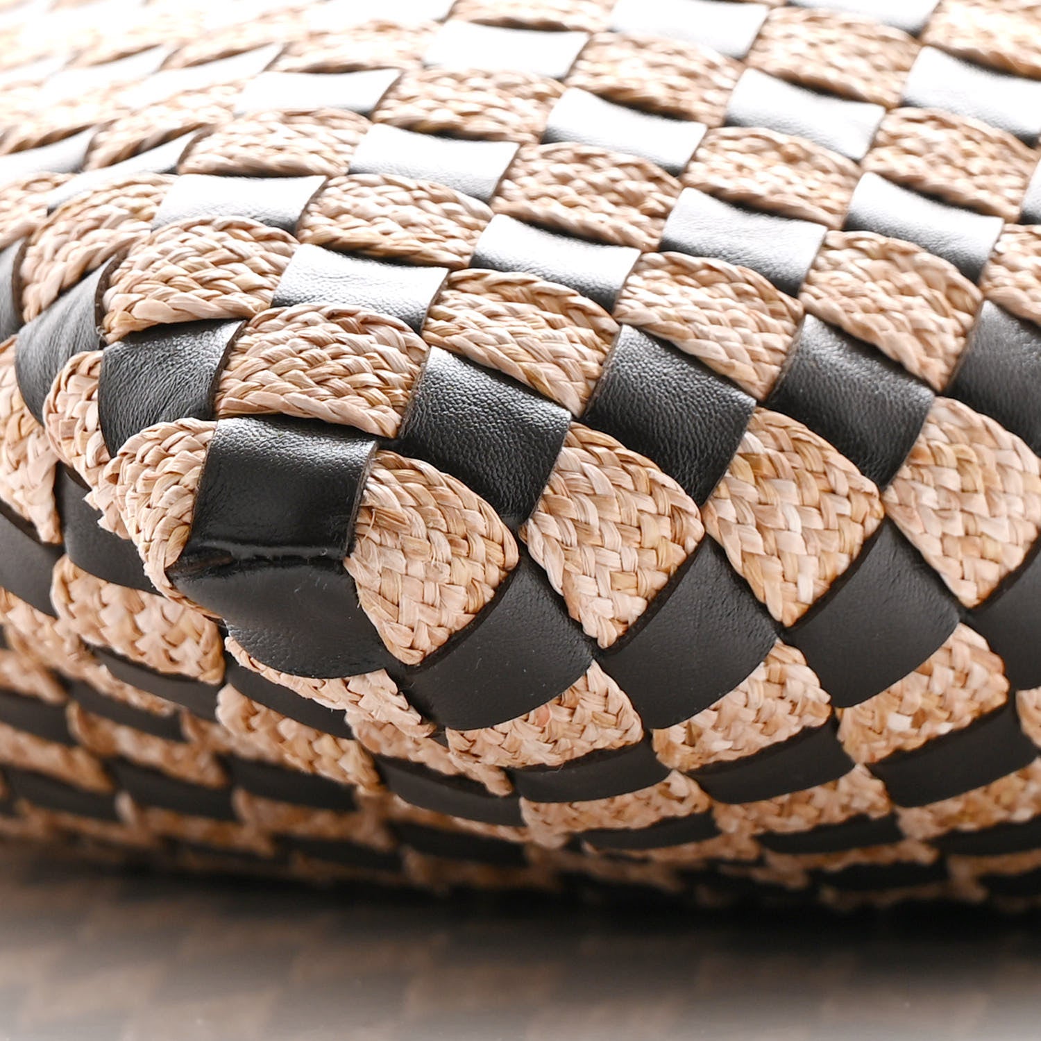 Bottega Veneta Nappa Raffia Intrecciato Large Hop Fondant Natural 9 of 10