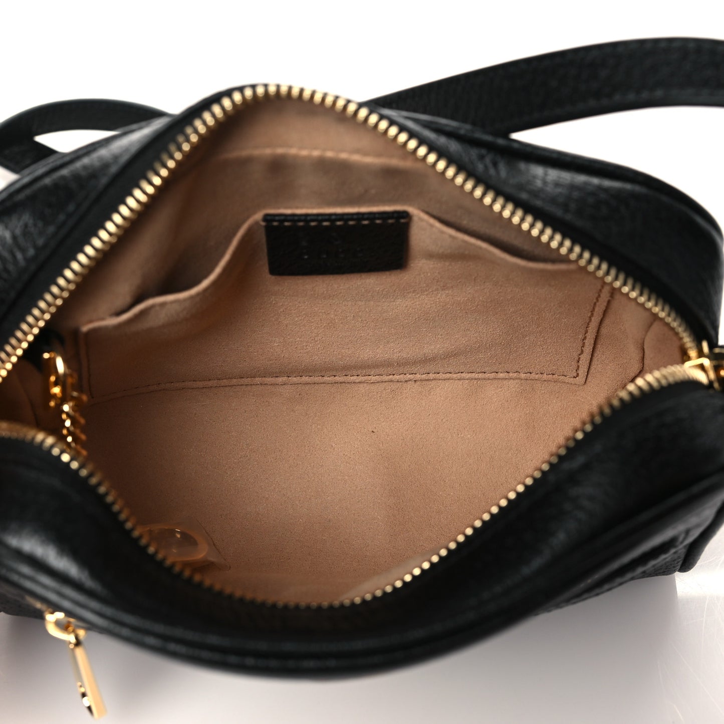 Calfskin Web Mini Ophidia Shoulder Bag Black