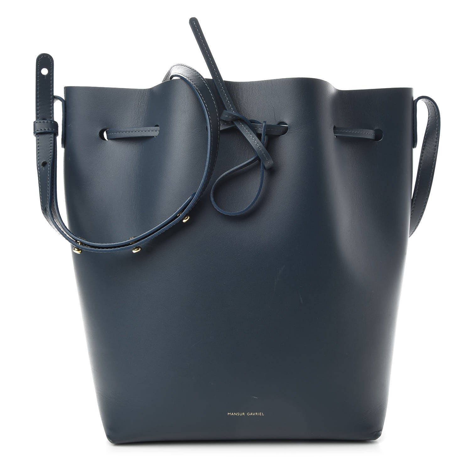 Mansur Gavriel Calfskin Bucket Bag Blu 1 of 9