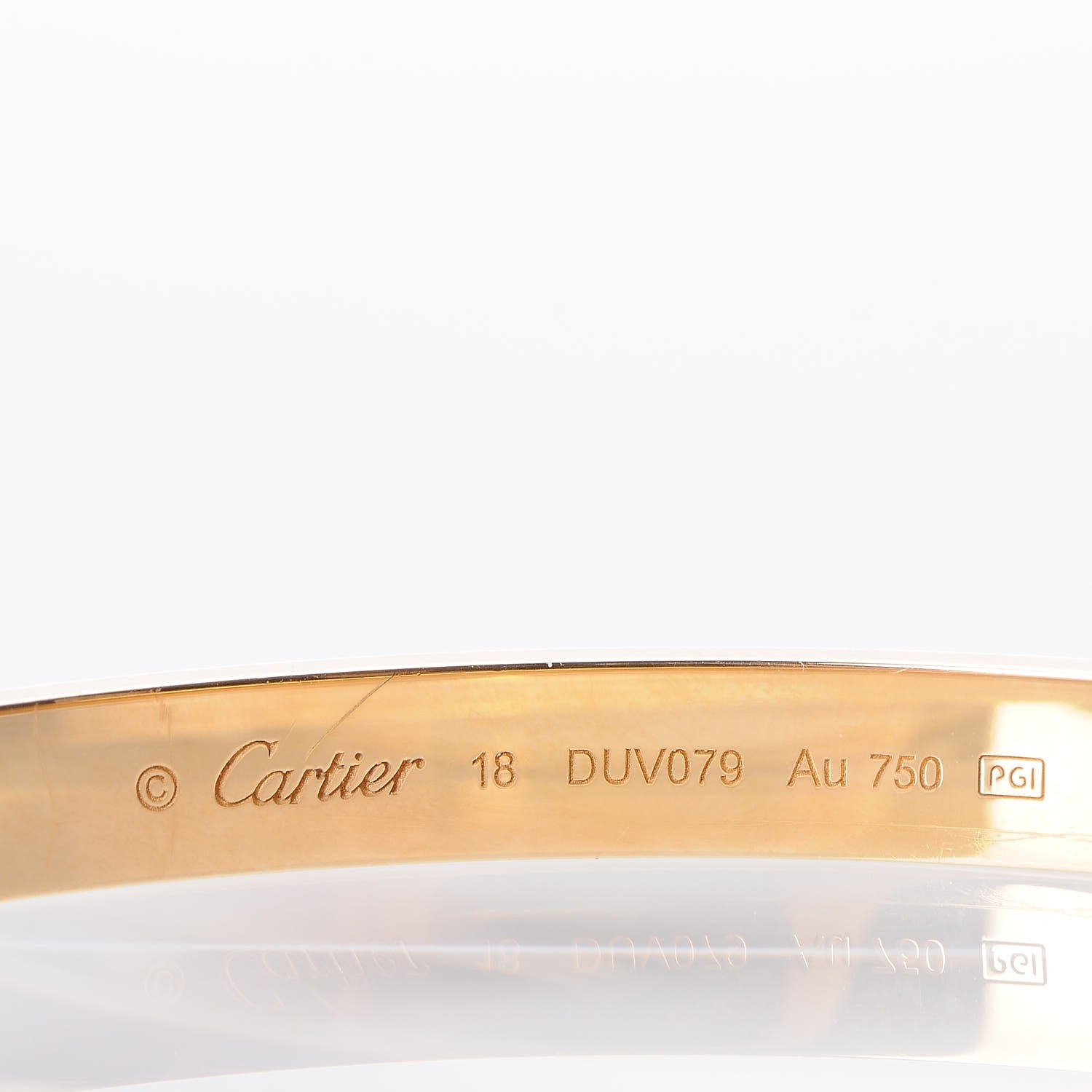 Cartier 18K Yellow Gold LOVE Bracelet 18 7 of 10