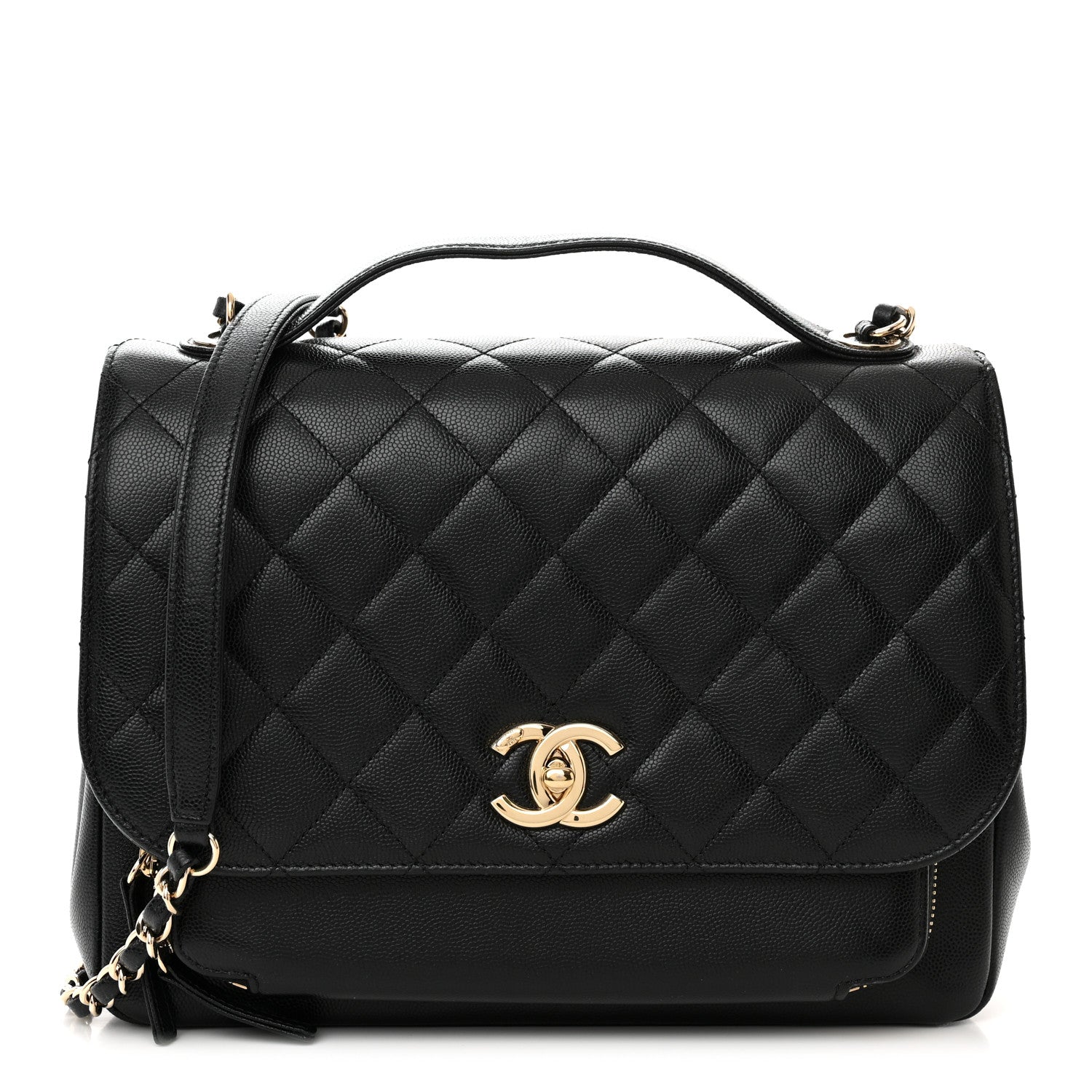 Chanel Caviar Quilted Large Business Affinity Flap Black 1 of 12