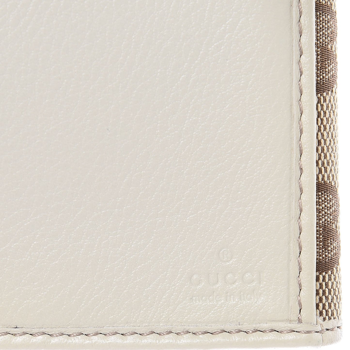 Monogram Icon Bar Continental Flap Wallet Off White