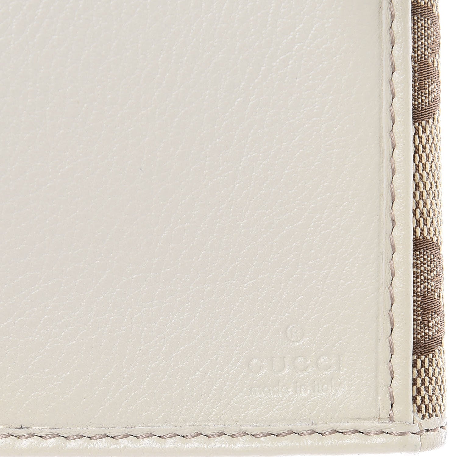 Gucci Monogram Icon Bar Continental Flap Wallet Off White 6 of 11