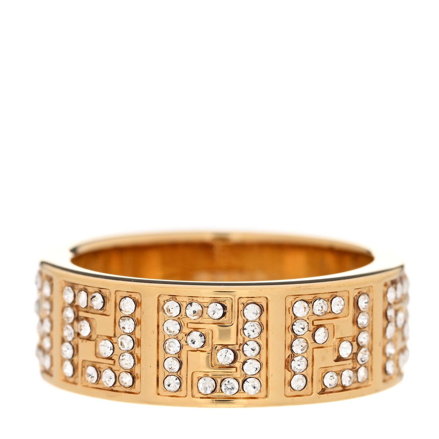 Metal Crystal Forever Fendi Ring M 54/7 Gold