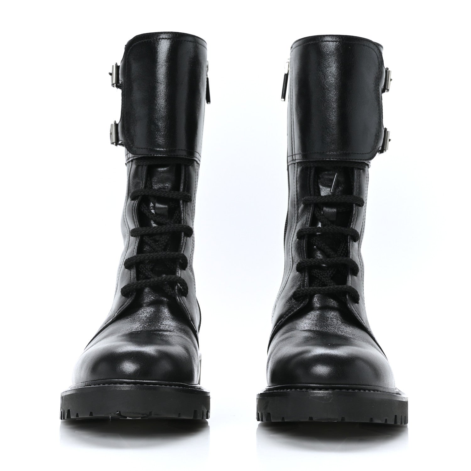 Christian Dior Calfskin Ground Low Boot 36.5 Black 2 of 8