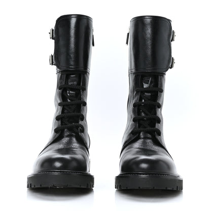 Christian Dior Calfskin Ground Low Boot 36.5 Black 2 of 8