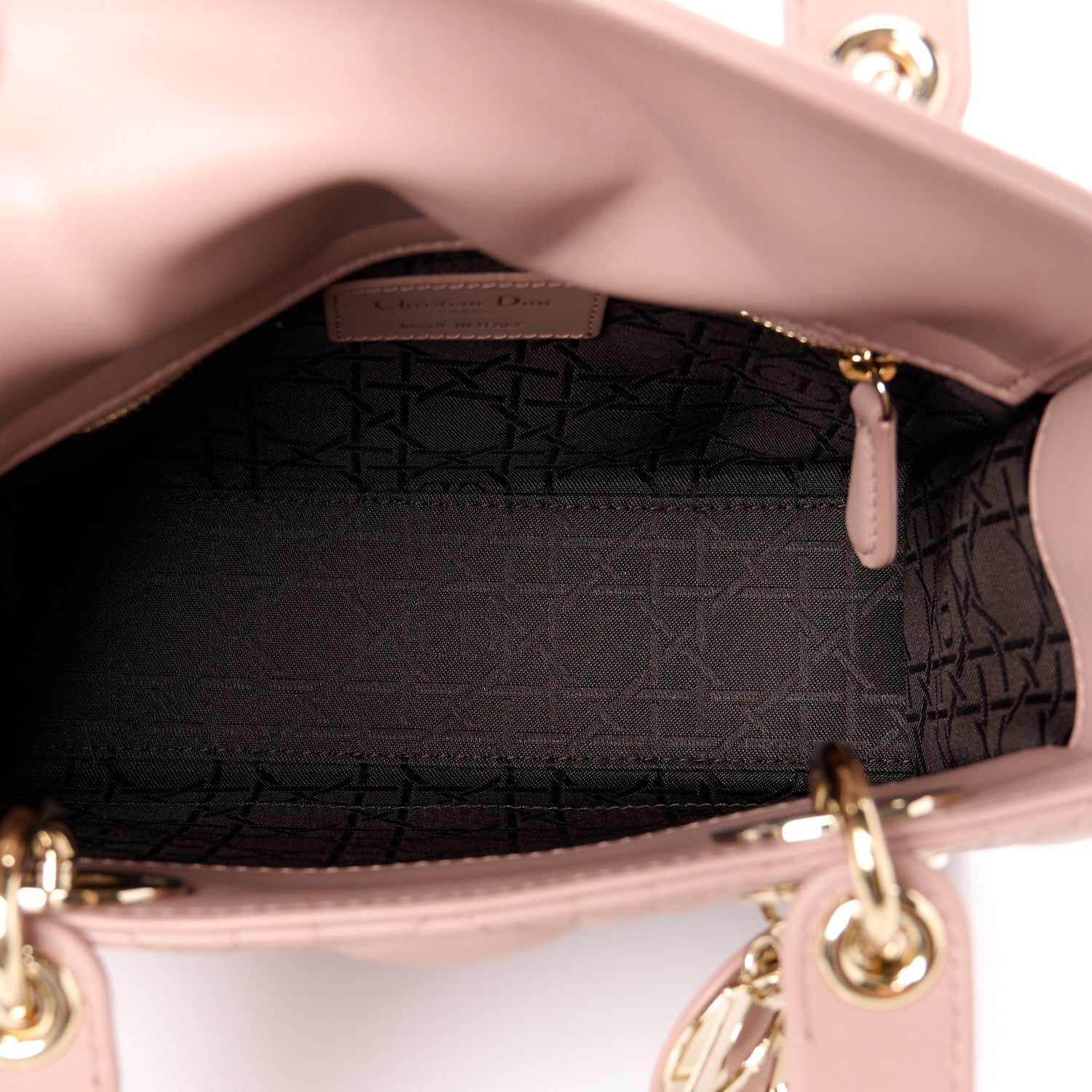 Christian Dior Lambskin Cannage Small My ABCDior Lady Dior Fard 5 of 10