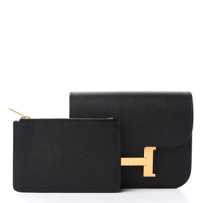Hermes Epsom Constance Slim Wallet Black 5 of 8