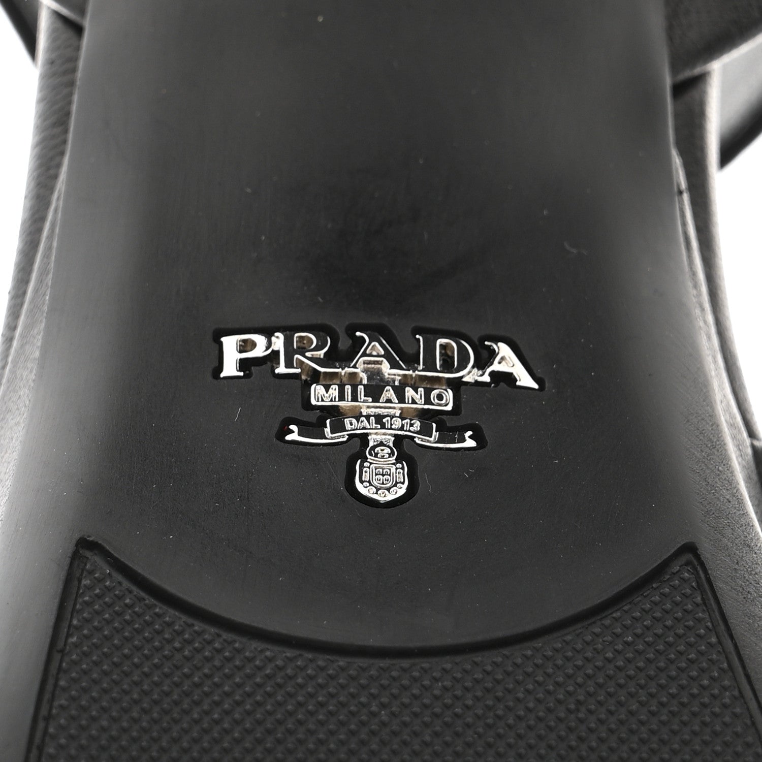 Prada Nappa Logo Quilted Crisscross Platform 20/65mm Sandals 39.5 Black 8 of 9