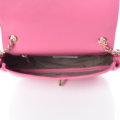 Chanel Lambskin Stitched CC Day Flap Bag Pink 5 of 10